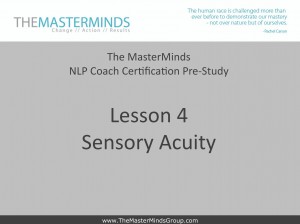 Lesson 4 Sensory Acuity